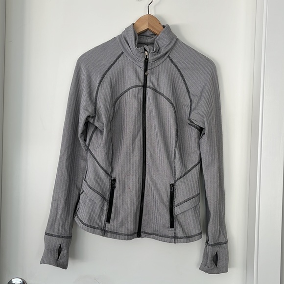 Lululemon define jacket in white grey herringbone - Picture 2 of 4